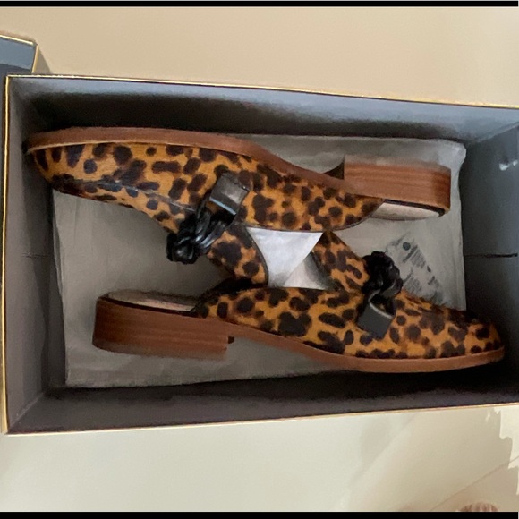 Louise et Cie, LO-BYER Leopard Print Cow Hair & Leather mule, size 8 - Picture 9 of 10